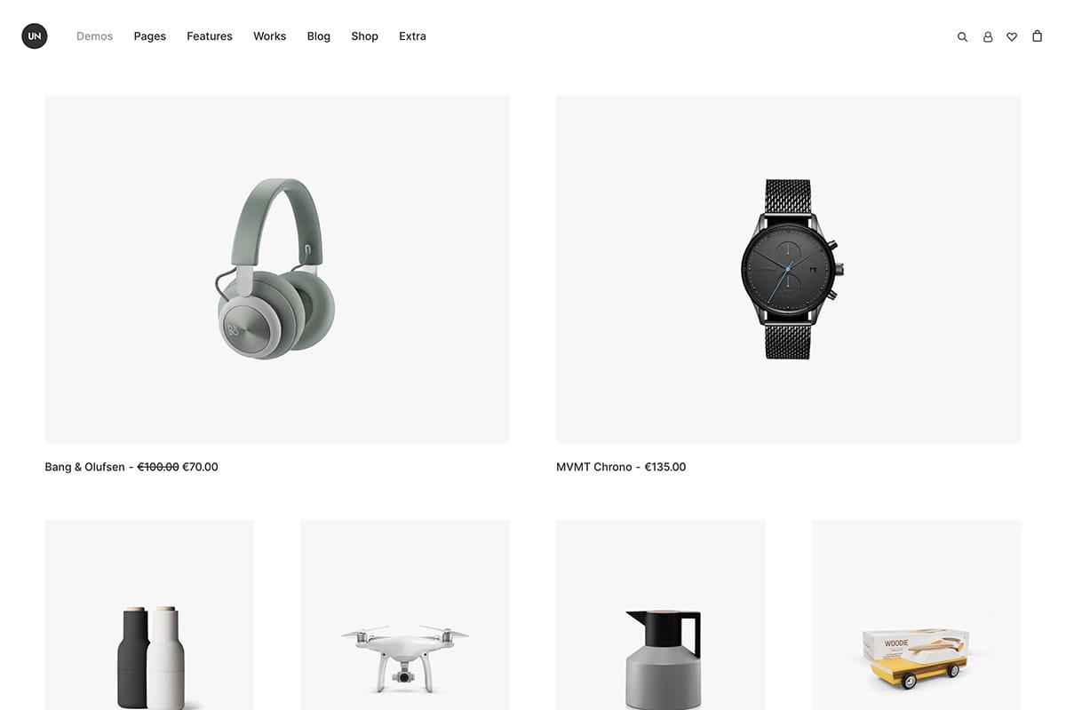 Shop minimal WooCommerce